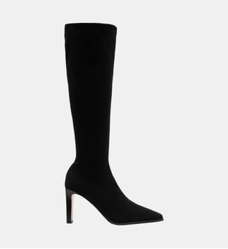Todd - Bottes En Cuir Stretch Noir Parallèle