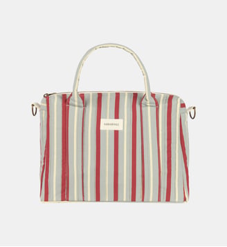 Organisateur de pousette & mini sac Stories Édition limitée - Nobodinoz - Blue red stripes