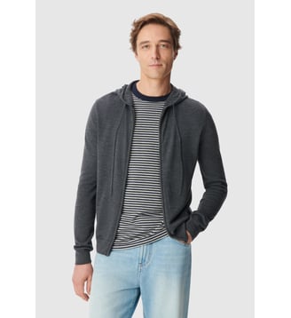 Cardigan à capuche tricot 100% laine Ikks