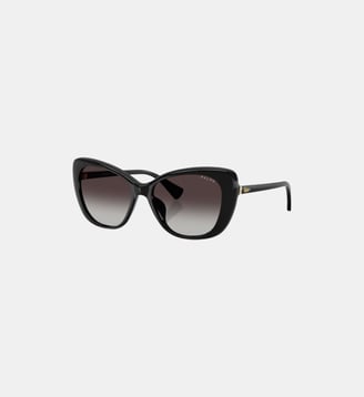 Lunettes de soleil Papillon RA5329U - Polo Ralph Lauren - Noir brillant