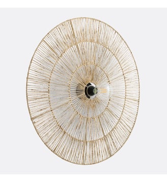 Applique ou plafonnier, rond, diamètre 80 cm - La Redoute Interieurs - Naturel