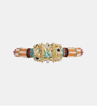 Bracelet perles tissées avec charm FELYNI - Hipanema - Bleu turquoise
