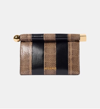 Le Sac Rond Carre - Jacquemus - Noir et beige