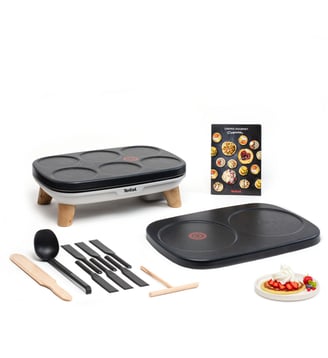 Crêpière Gourmet 2 plaques PY900D12 - Tefal - Gris