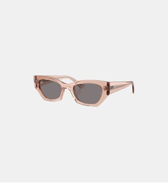 Lunettes de soleil Irrégulier RB4430 Zena - Ray Ban - Rose transparent
