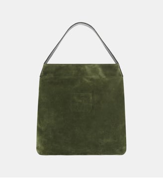 Sac en cuir velours - LADY GD - Gerard Darel - Vert foncé