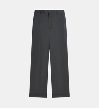 pantalon tailleur droit - Agnès b. - Gris pinson