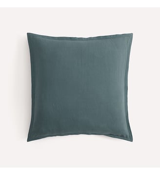 Housse de coussin, lin lavé - AM.PM - Bleu céladon