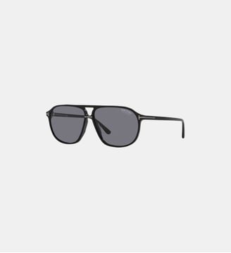 Lunettes de soleil Carré Bruce - Tom Ford - Noir brillant