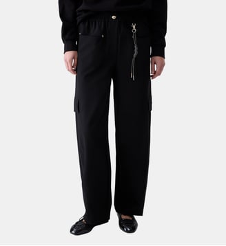 Pantalon oversize avec charme - Liu Jo - Noir