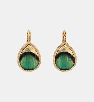 Boucles d'oreilles dormeuses   - Fujita - Satellite - Vert