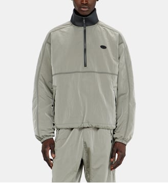 Veste en nylon à effet froissé - Diesel - Gris clair