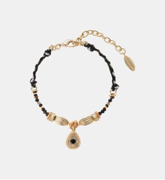 Bracelet cordon avec pampille ZENIBA - Hipanema - Noir
