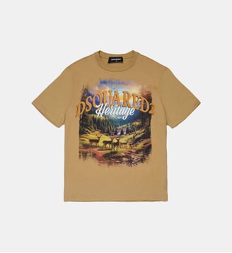 T-shirt avec logo imprimé - Dsquared2 - Sable