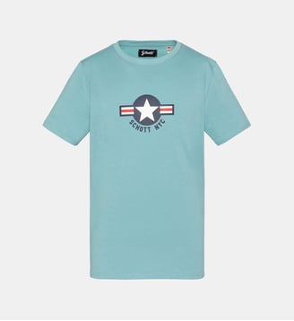 T-shirt imprimé - Schott - Bleu clair