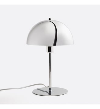 Lampe à poser champignon en métal fer chrome - La Redoute Interieurs - Chrome
