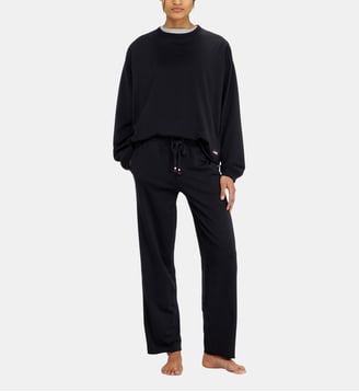 Pantalon de jogging gratté avec ourlets francs - Diesel - Noir