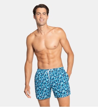 Short de bain fantaisie avec suspensoir - Impetus - Bleu