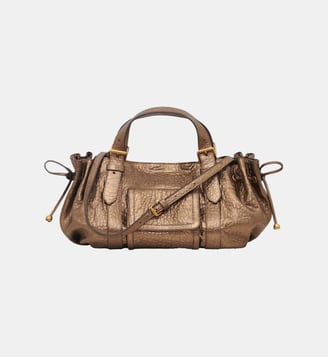 Sac à main en cuir bubble métallisé - 18H - Gerard Darel - Mordoré