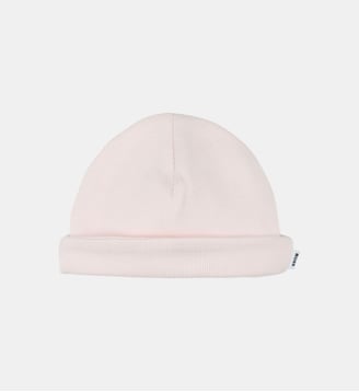 Bonnet à côtes avec revers - BOSS Kidswear - Rose