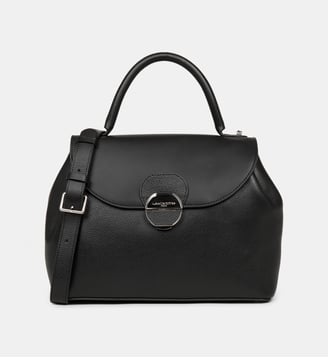 Grand sac à main Pia en cuir - Lancaster - Noir