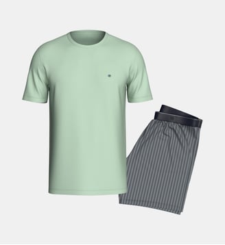 Pyjama court d'homme en Coton Modal - Impetus - Gris