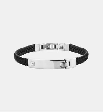 Bracelet souple Christiano en Acier 316L avec diamant blanc - Phebus - Acier