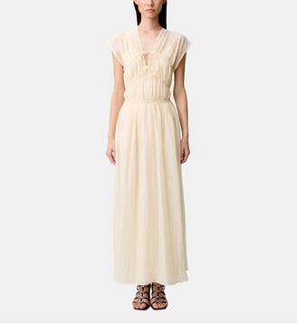 Robe longue fluide - Claudie Pierlot - Ivoire