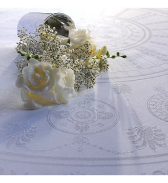 Serviette pur coton - Garnier Thiebaut - Blanc