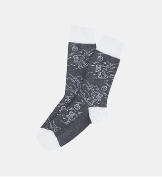 Chaussettes en coton - Tout schuss Gris - Arthur - Gris