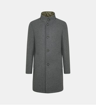 Manteau avec parement amovible regular Delray - Digel - Graphite