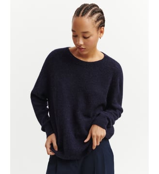 Pull en maille plume - Bompard - Marine