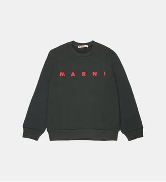 Sweat-shirt à col ras du cou avec logo Marni - Marni - Gris foncé