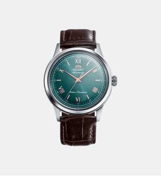 Montre automatique Bambino Vert RA-BB0001E30B - Orient - Argenté
