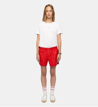 Short Pax Cuir Froissé - Zadig&Voltaire - Rouge love