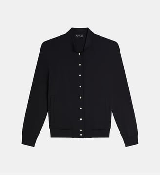 blouson pression court - Agnès b. - Noir