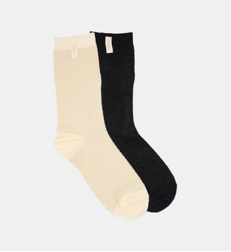 Pack de 2 Chaussettes - Odaje - Doré noir paillettes