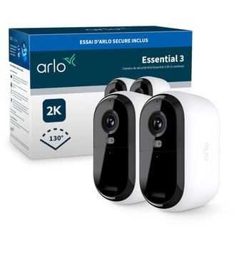 Caméra de surveillance 2 caméras ext Essential3 2K Arlo