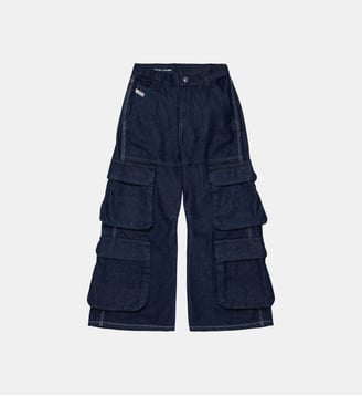 Jean cargo coupe décontractée - D-Argix - Diesel Kids - Denim bleu