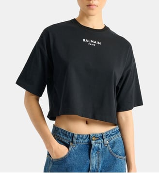 T-shirt Balmain Paris brodé - Balmain - Noir