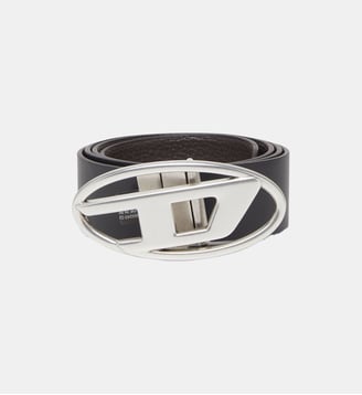 Ceinture 3.9 cm en cuir réversible - Diesel - Marron et noir