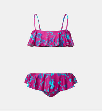 Maillot de bain deux pièces Roses - Vilebrequin - Pourpre