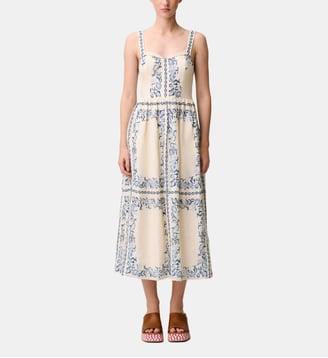 Robe lin imprimée - Claudie Pierlot - Print clair