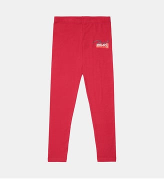 Leggings avec logo - Diesel Kids - Rose fraise