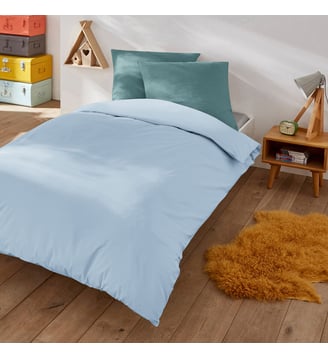 Housse de couette enfant en polycoton - La Redoute Interieurs - Bleu pastel