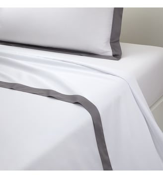 Drap plat en satin Yves Delorme