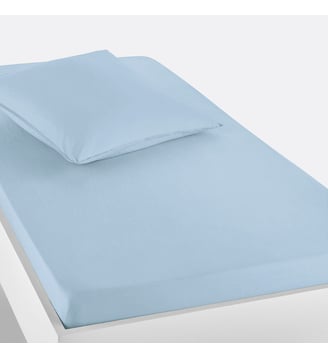 Drap housse enfant uni en coton lavé La Redoute Interieurs
