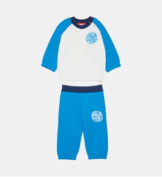 Combinaison de sport avec logo - Diesel Kids - Bleu turquoise