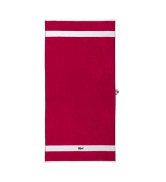 Serviette de toilette  en coton - Lacoste Home - Bigarreau