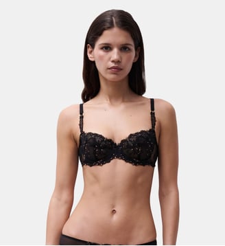 Soutien-gorge corbeille broderie italienne - Chantelle - Dazzling black